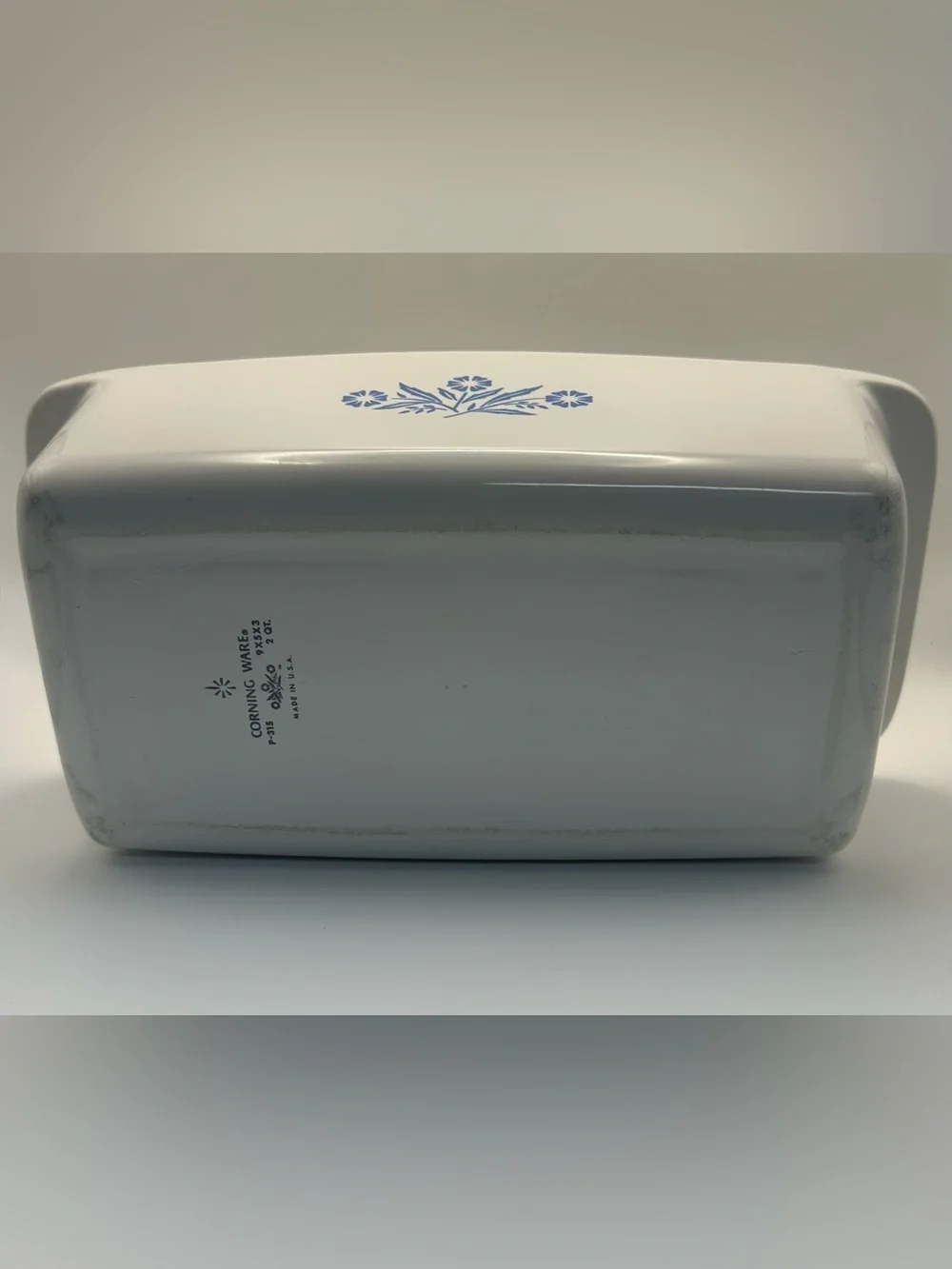 Vintage Corning Ware BLUE CORNFLOWER Loaf Pan Bread Meat P-315-B 9x5x3 USA Mint